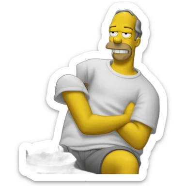 homer simsons sticker