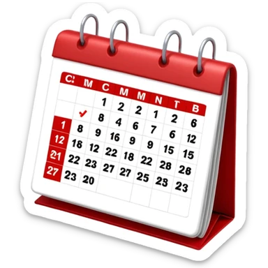I want to generate a 3d image to show a calendar sticker