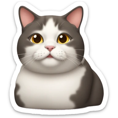 Fat cat sticker