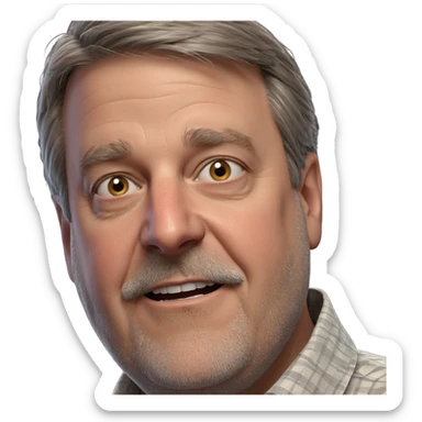 old man portrait looking at viewer sticker