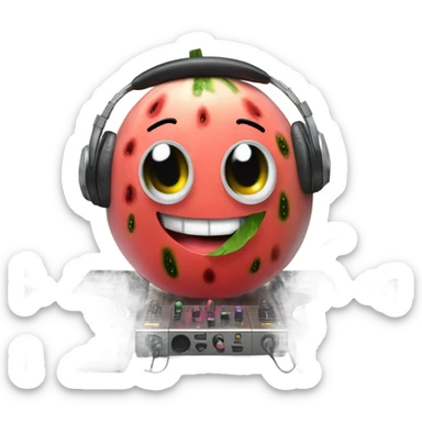 watermelon djing  sticker