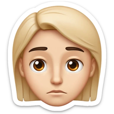 face who is not impressed sticker