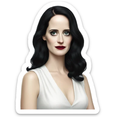 Eva Green in black sticker