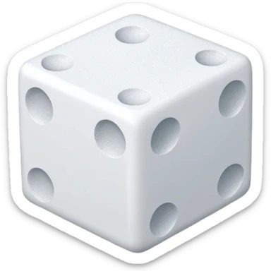 Sugar cube block sticker