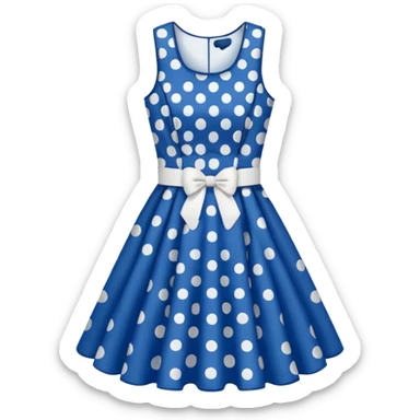 design of mini dress with blue color and little white sticker