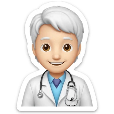 doctor mascot sticker