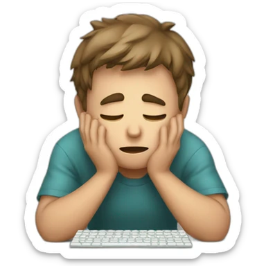 qwerty cries that his family abandoned him sticker