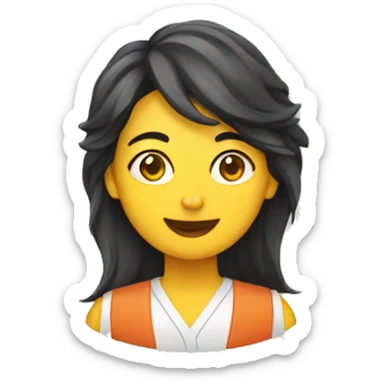 Emoji mulher indo na academia  sticker