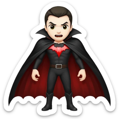 Create an emoji of  a scary Vampire full bodied sticker