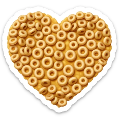 the cereal cheerios in the shape of a heart sticker