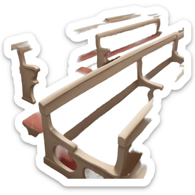 Church pews sticker