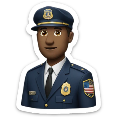 man in FBI uniform and FBI cap sticker