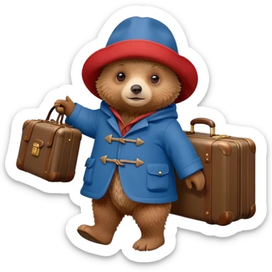 Paddington bear sticker