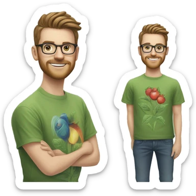 James Smith, a 30-year-old graphic designer from Brunswick, is passionate about sustainability and the local art scene. He strives to maintain a stylish, eco-friendly wardrobe but finds it challenging to locate vegan-friendly clothing at thrift shops.  sticker