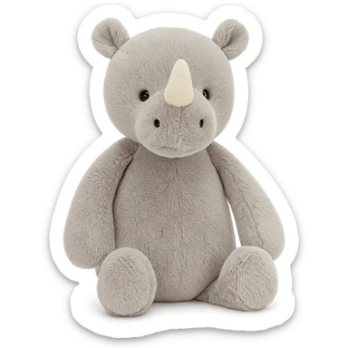 baby rhino jellycat stuffed plush sticker