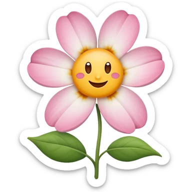 Faça uma flor branca como essa: 🌼 sticker