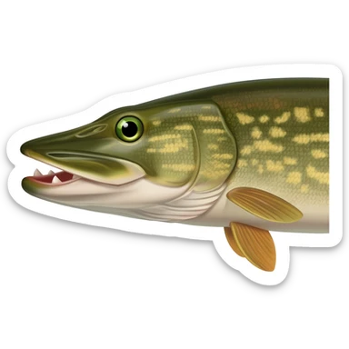 Northern pike sticker