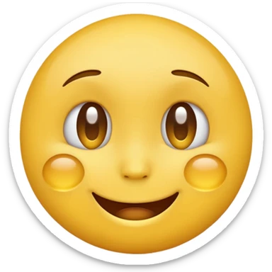 yellow emoji face with a single tear sticker