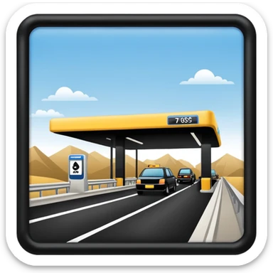 expressway toll station sticker