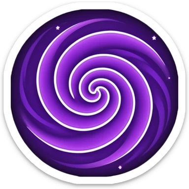 black magic particle sticker