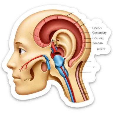 ear anatomy sticker