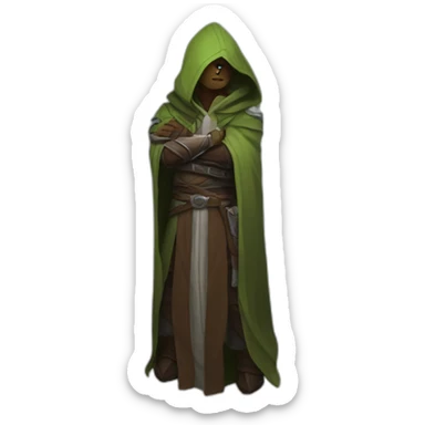 arm-folding hooded jedi in world of warcraft sticker