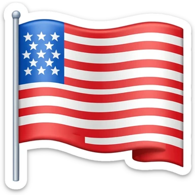 Bandera con tres líneas sticker