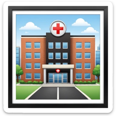 HOSPITAL desde fuera  sticker