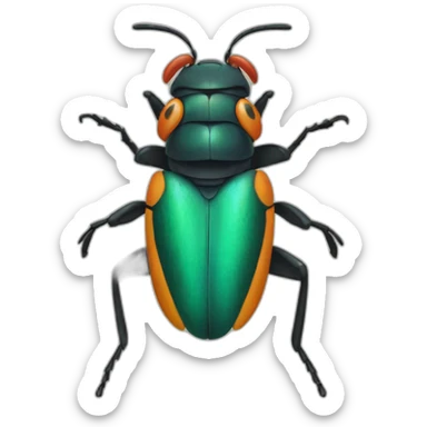 Insecto en ambar sticker
