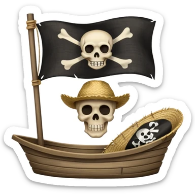 can u put the flag of the straw hats crew from one piece sticker