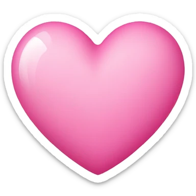 Pink heart sticker