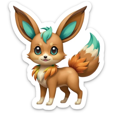 Meloetta-Eevee-Pokémon-Fakémon-creature sticker