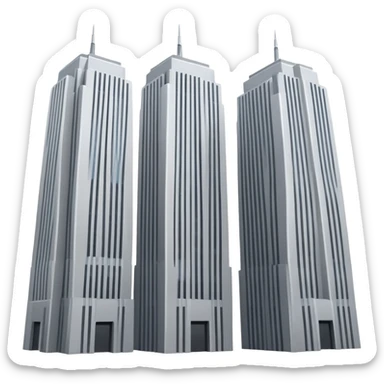Twin towers  sticker
