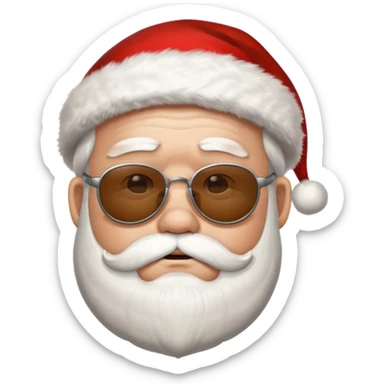 Santa on break sticker