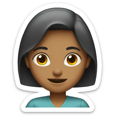 Girl with arms in a high vee sticker