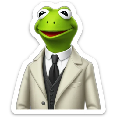 kermit sophisticated sticker