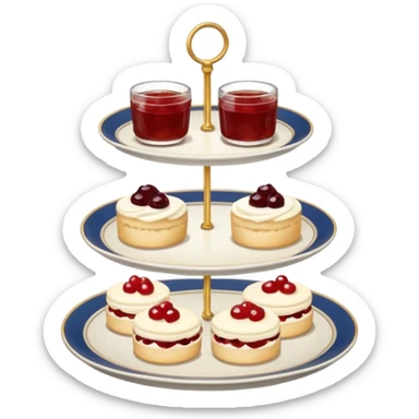 Wnglish afternoon tea sticker
