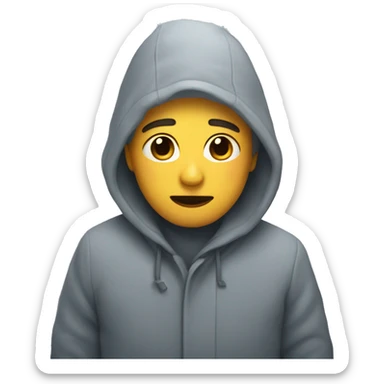 Morning on a cold winter day  sticker