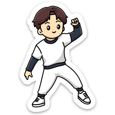 Lee Know from Stray Kids, K-pop dancer sticker
