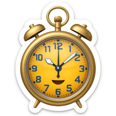 Un reloj sonando al estilo andrez garza sticker