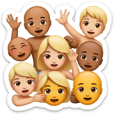 Emojis babeando  sticker