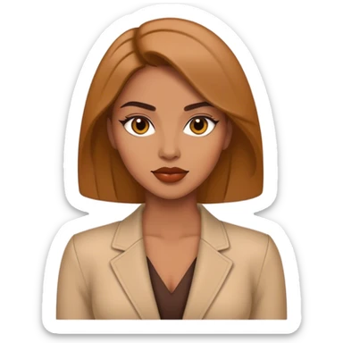 Successful woman fashion sticker