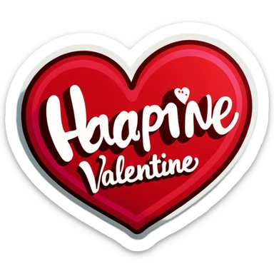 Happy valentine  sticker