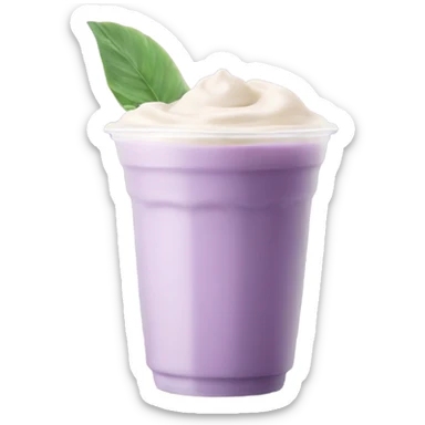 Taro milk tea no boba sticker