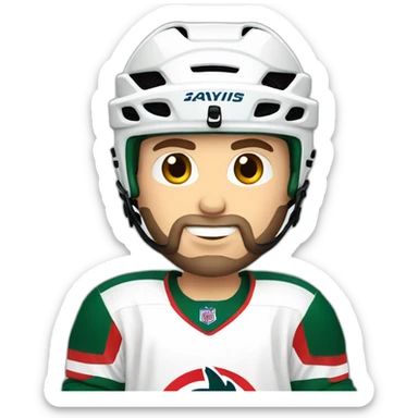hockey player slavic sticker