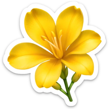 freesia flower sticker