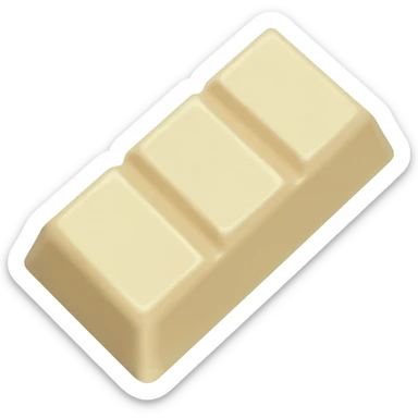 Chocolate white sticker