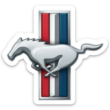 Mustang logo for cpm sticker