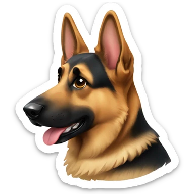german shepherd dog sticker