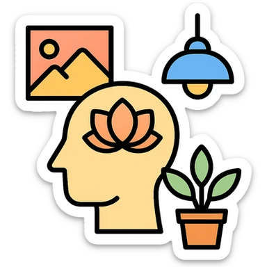 mindful interior design sticker